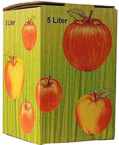 SELMA 10Stück 5 Liter Bag in Box Karton in Apfeldekor