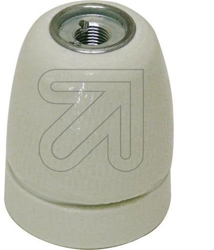 Porzellan-Fassung E27 mit Erdungsbuchse