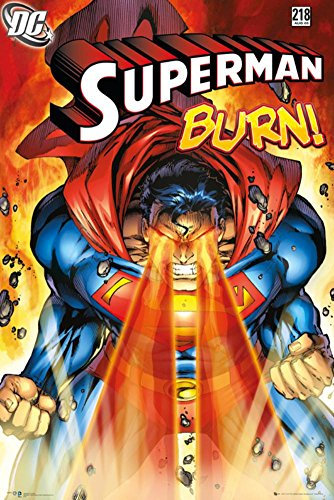 GB Eye 61 x 91,5 cm Superman Brennen Maxi Poster