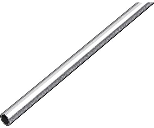 Alberts 489205 Rundrohr | Aluminium, kugelgestrahlt silber | 1000 x 10 x 1 mm
