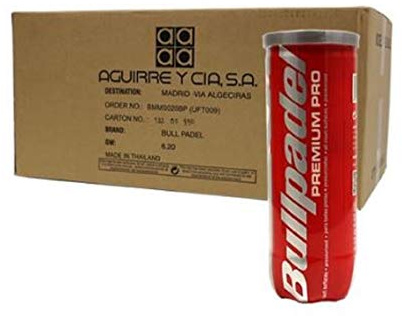 Bullpadel Premium Pro Box 72 bälles Padel-Tennis (24x3)