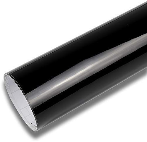 Rapid Teck® 13,14€/m² Glanz Schwarz Folie Serie 560z hochglänzend Schwarz Autofolie selbstklebend Luftkanal