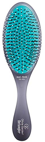 Olivia Garden Aurora Detangler Brush for Medium to Thick Hair - Detangling Brush for Women, Men, Kids – Black