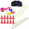 Kosma Pack of 58Pc Football Speed Agility Training Kit | Exercise & Fitness Training Equipment Set (6 - Agility Hurdles, 10 - Traffic Cones 9, 40 - Mini Marker Cones, 2 - Agility Ladders 4 Meters)