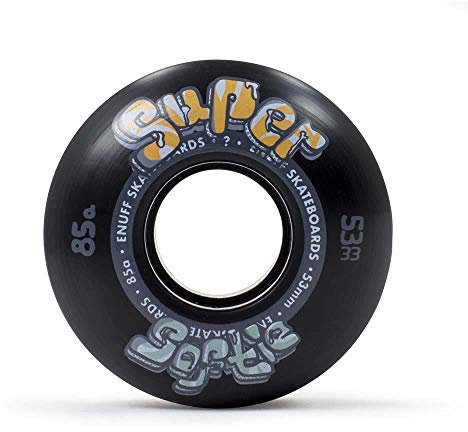 Enuff Skateboards Super Softie Wheels Räder, Erwachsene, Unisex, Schwarz, 53 mm