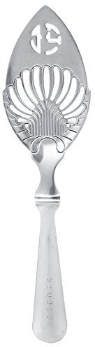 Yencoly Wormwood Spoon, Absinthe Spoon, 1pc, Silver, Stainless Steel, Ornate, 16cm x 4cm