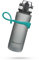 OHMY FIT Tritan Sport-Wasserflasche mit magnetischem Silikon-Tragegurt und One-Klick-Öffnungskappe, magnetischer Getränkehalter, ideal für Metallausrüstung, Flasche mit Riemen für Rucksack, Gürtel und