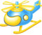Kleberio Aufkleber Helikopter Hubschrauber Sticker selbstklebend Autoaufkleber Sticker für Kinder Spielzeug Set Car Wohnwagen Flugzeug wetterfest 10 x 12 cm