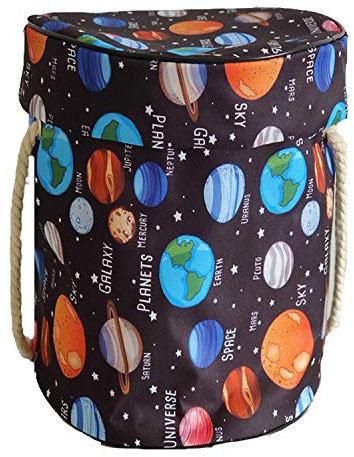 Toy Storage Bag, Storage Mat Bag and Floor Play Mat Bag, Quickly Clean Up Toy Indoor and Outdoor Portable Children's Toy Drawstring Bag for Lego Building Block (C)