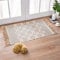 MORROWCAMP Boho Teppich klein 60 x 90 cm, Quadratisch Baumwollteppich Waschbar mit Quasten, Teppich Boho Style Schmal für Wohnzimmer Schlafzimmer Eingangstür, Teppiche aus Baumwolle für Wohnzimmer