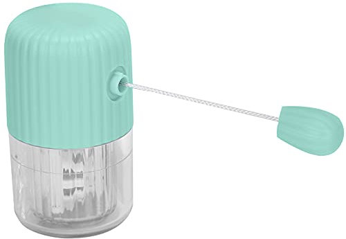 Kontaktlinsenreiniger, Turbinendrehung Kontaktlinsenbehälter mit Pinzette Unterlegscheibe für die tägliche Pflege von weichen Linsen(green)