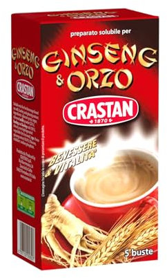Crastan Ginseng & Orzo Solubile - Confezione da 5 x 20 gr (100 g)