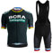 HOMTOL Fahrradtrikot Set Herren Kurzarm Trikot Herrentrikot Radhose Radtrikot Fahrradbekleidung Schnelltrocknend Atmungsaktiv mit 3D Sitzpolster für Rennrad MTB