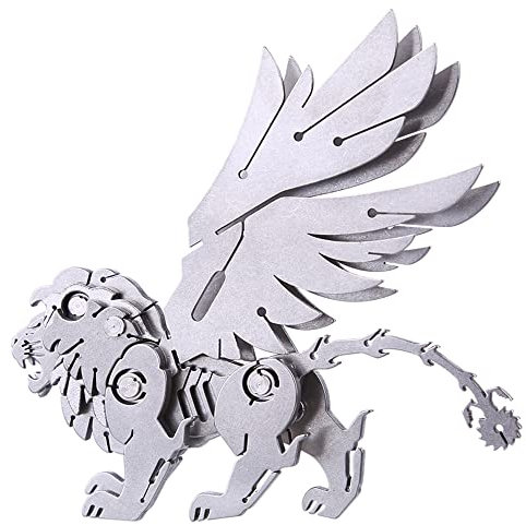 Microworld 3D Metall -Puzzle, mechanische Skorpion Lion Metallmodell Kits, Stahl Warcraft Collection Challenge DIY Art Craft Mini Rätsel