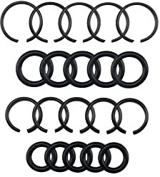 1,27 cm (1,27 Zoll), 3/8 Zoll) Schlagschrauber-Halterungen & mit Ringschlüssel O-Ring für elektrischen Schraubenschlüssel, Luftschlüssel, Schlagreibungsring, Zugring (10 Sets)
