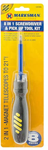 2 X Screwdriver 8 in 1 Magnetic Telescopic Pick UP Tool Multi Head Phillips TORX