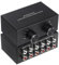 Josenidny Bidirektionaler 4-Wege-Cinch-Stereo-Audio-Schalter, L/R Soundkanal-Audio-Schalter, 2 in 4 Out oder 4 in 2 Out Audio-Splitter