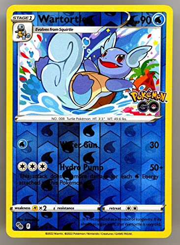 Pokemon - Wartortle 016/078 - Pokemon GO Schwert & Schild - Umkehrfolie