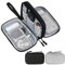 Skycase 2 Stück kabeltasche, kabel organizer tasche, kabeltasche organizer, kabel organizer tasche klein für Elektronische Accessoires USB Power bank Ladekabel, 8.3x5x2.6 (Schwarz+Grau)