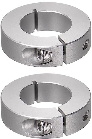 QUARKZMAN 2pcs Bague de Réglage Bague Arrêt d'axe Butée Arbre Collier Diviser 25mm Alésage Aluminium Alliage, 45mm OD, 12mm Largeur pour Roue Brouette Pont Boîte Vitesses Anodisation