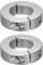 QUARKZMAN 2pcs Bague de Réglage Bague Arrêt d'axe Butée Arbre Collier Diviser 25mm Alésage Aluminium Alliage, 45mm OD, 12mm Largeur pour Roue Brouette Pont Boîte Vitesses Anodisation