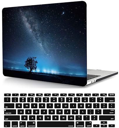 Laptop Hülle für MacBook Pro 15 Zoll Modell A1398 mit Retina Display 2015 2014 2013 2012 Freisetzung, Plastik Schützend Hartschale Case Cover & Tastaturschutz, Sternenhimmel