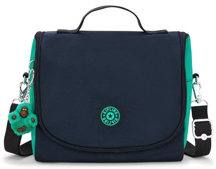 Kipling New Kichirou Lonchera Grande, Bolsas, Estuches, Blue Green Bl (Azul)