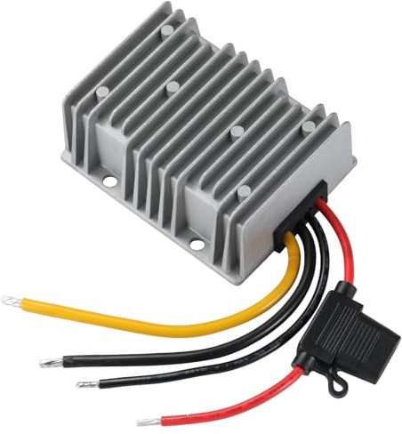 MZHOU DC to DC 24V to 12V 40A DC Voltage Converter, Power Supply Buck, Power Transformer with Waterproof Fuse and terminals for Automotive, Instrumentation, etc.
