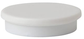 Magnete für Niceday White Tabelle 30 mm Weiß 3 x 3 cm 10 Einheiten
