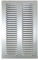 Rejilla de ventilación de metal galvanizado con red de protección contra insectos, 25 x 40 cm