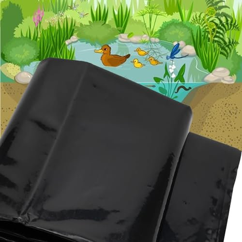 Revestimiento de Estanque de HDPE 3x2m 4x4m 12x7m Forro de Estanque Flexible preformado Membrana de Piscina de jardín 0.12mm Peces Pond Bed Liner para jardín piscina paisajismo ( Tamaño : 5x3.0m )