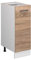 Vicco Apothekerschrank R-Line, Medizinschrank für die Küche, Sonoma/Weiß, 30 cm, AP Eiche