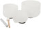 SUDEG Crystal Singing Bowl, 3pcs Sacral A/G/F Chakra 6/8/10 Inch Singing Bowl Crystal Bowl with Mallet & Bag,Crystal Quartz Bowls for Sound Healing & Yoga Meditation