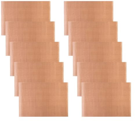 Pack of 10 Versatile Baking Mat High Temp Resistance Oil-Proof Paper Cloth Non Stick Coating Baking Tray Paper for Home
