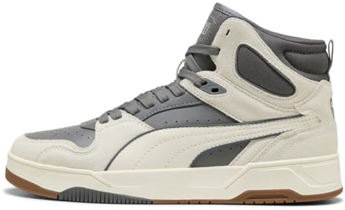 PUMA Unisex Rbd Break Mid Sd Sneaker, Cool Dark Gray Vapor Grey Gum, 42 EU