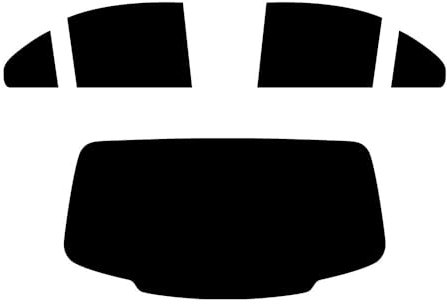 Window-Tint.co.uk Pre Cut Window Tint for Mercedes C-Class 4-door Saloon - 2015 to 2021 - Rear Windows 20% Dark Smoke