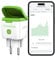 GreenSun WLAN Steckdose Outdoor - Zeitschaltuhr Aussenbereich Stromzähler für Steckdose Aussensteckdose Wasserdicht IP44 Kompatibel mit Alexa, 16A Wlan Steckdose mit Strommessung Zeitschaltuhr