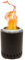 REDFIRE Pellet Tischkamin Volcano Medium, Tischfeuer Edelstahl für Holz und Pellets – Feuerschalen für den Garten, raucharme Feuertonne, Camping Gadgets (schwarz)