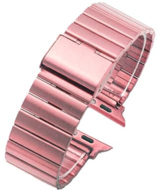 YDxingY Correas de Reloj para Apple Watch 42mm/44mm/45mm/46mm/49mm, Correa de Repuesto de Metal, Pulsera Ajustable para iWatch Series 10 9 8 7 SE/SE2 6 5 4 3 2 1,Rosa