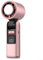 Handheld Turbo Fan with Ice Cooler Portable High Speed Handheld Small Fan LED Display USB Rechargeable Mini Portable Hand Fans for Travel, Outdoor, Office, Commute for Women,Men(Pink)
