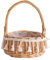 Blumenmädchenkorb, eleganter Weiden Rattan Blumenkorb mit Griff und Quasten, Dekorationen gewebte Süßigkeitenbehälter für Hochzeitsfeier -Picknick