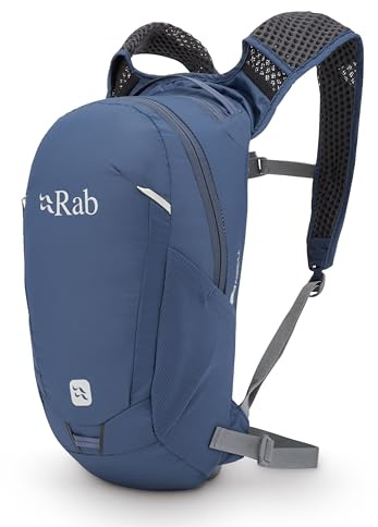 Rab Tygen Rucksack, leicht, atmungsaktiv, Tagesrucksack für Reisen, Wandern und Pendeln, Tempest Blue, 6-Liter (Back Length - Medium)