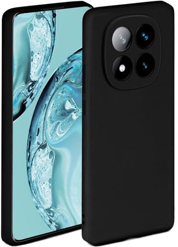 ONEFLOW Soft Case für Redmi Note 14 Pro+ 5G Hülle aus Silikon mit Kameraschutz, Silikonhülle mit erhöhtem Schutz fürs Display, Backcover Schutzhülle, weiche Handyhülle, Schwarz