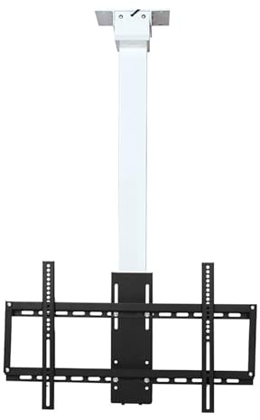 Ceiling TV Mount Stand - Motorised TV Bracket Stand,Height Adjustable Telescopic Auto Lifting TV Stand,Fits 32-70 Inch TVs,With Memory Setting And Remote Control,Max Bear