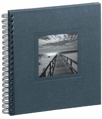 Pagna 12172-10 Spiralalbum Ways/Meer 240 x 250 mm Leineneinband mit Karte, 50 Seiten schwarzer Fotokarton