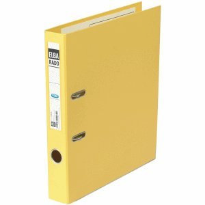 Elba Ordner rado Plast A4 PVC 50mm schmal gelb