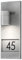 Konstsmide Modena 7655-320 Hausnummernleuchte / B: 16cm T: 11cm H: 41cm / 1x35W / IP44 / galvanisiert/verzinkt