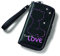 Nici 38114 - Geldbeutel Love, 10 x 19 cm, schwarz/pink