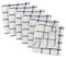 DII Collezione di Strofinacci Scrubber Set di stoviglie per finestre, Cotone, Bianco/Blu Nautico Stripe, 1x1'