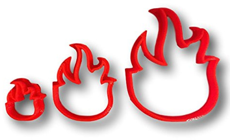 Cookie Cutz Keksausstecher Feuerflamme (10,2 cm) - 1 Stück